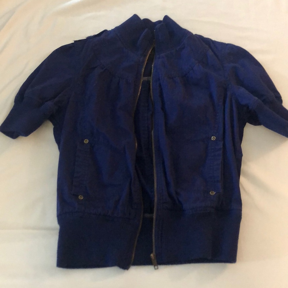 Royal blue zip up jacket